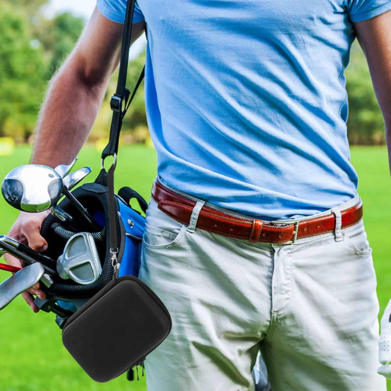

Golf Rangefinder Storage Bag Compact Durable Protective Case Portable Organizer Space Saving Rangefinder Pouch