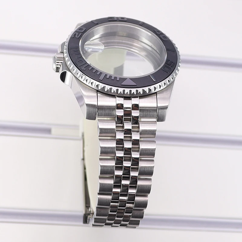 40mm Men's Watch Case 316L Stainless Steel 5-link strap For Seiko NH34 NH35 NH36 NH38 Miyota 8215 ETA 2824 Movement 28.5mm Dial