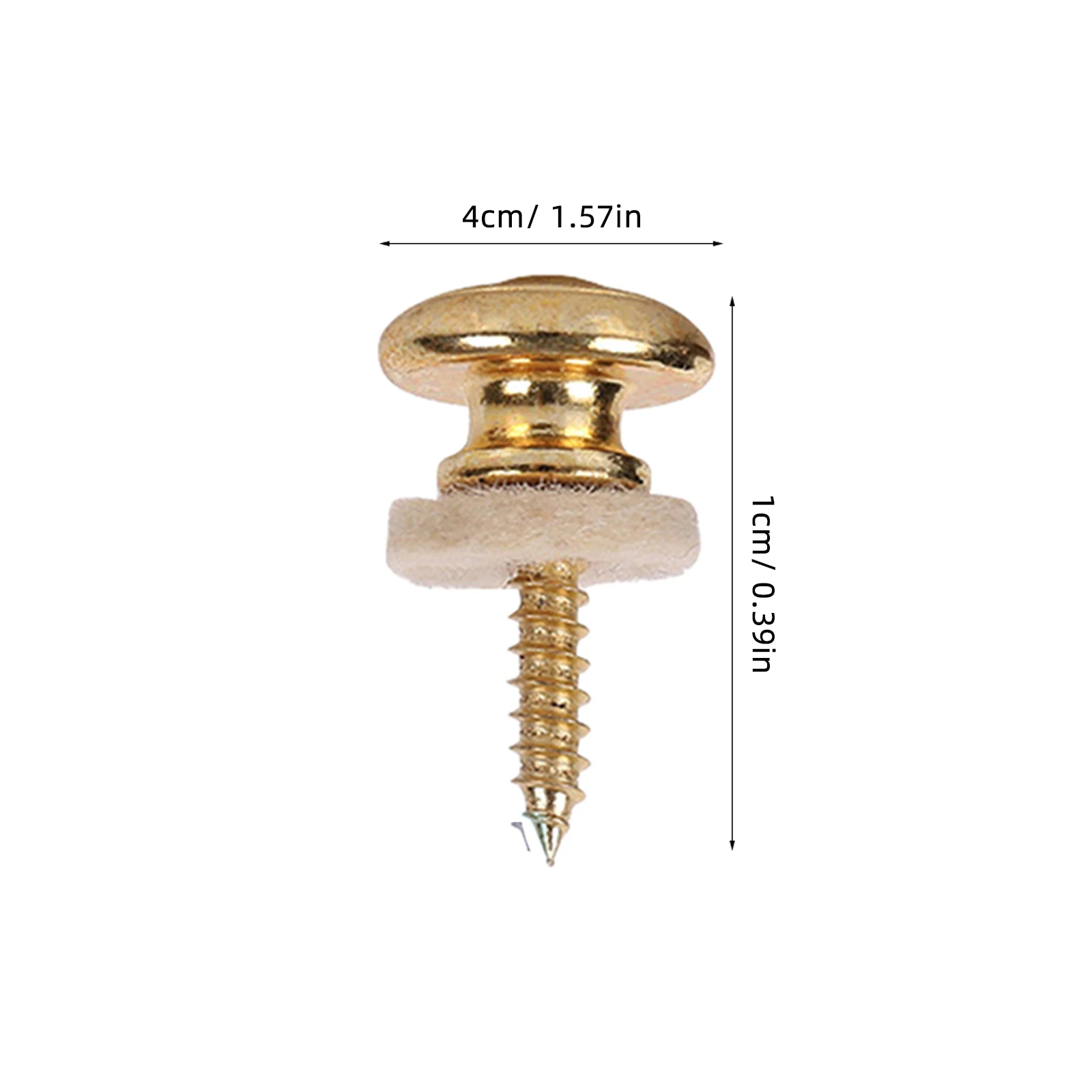 

6 Pcs Guitar Strap Buckle Anchor Electric Non-slip Ukulele Lock Locks Metal Buttons