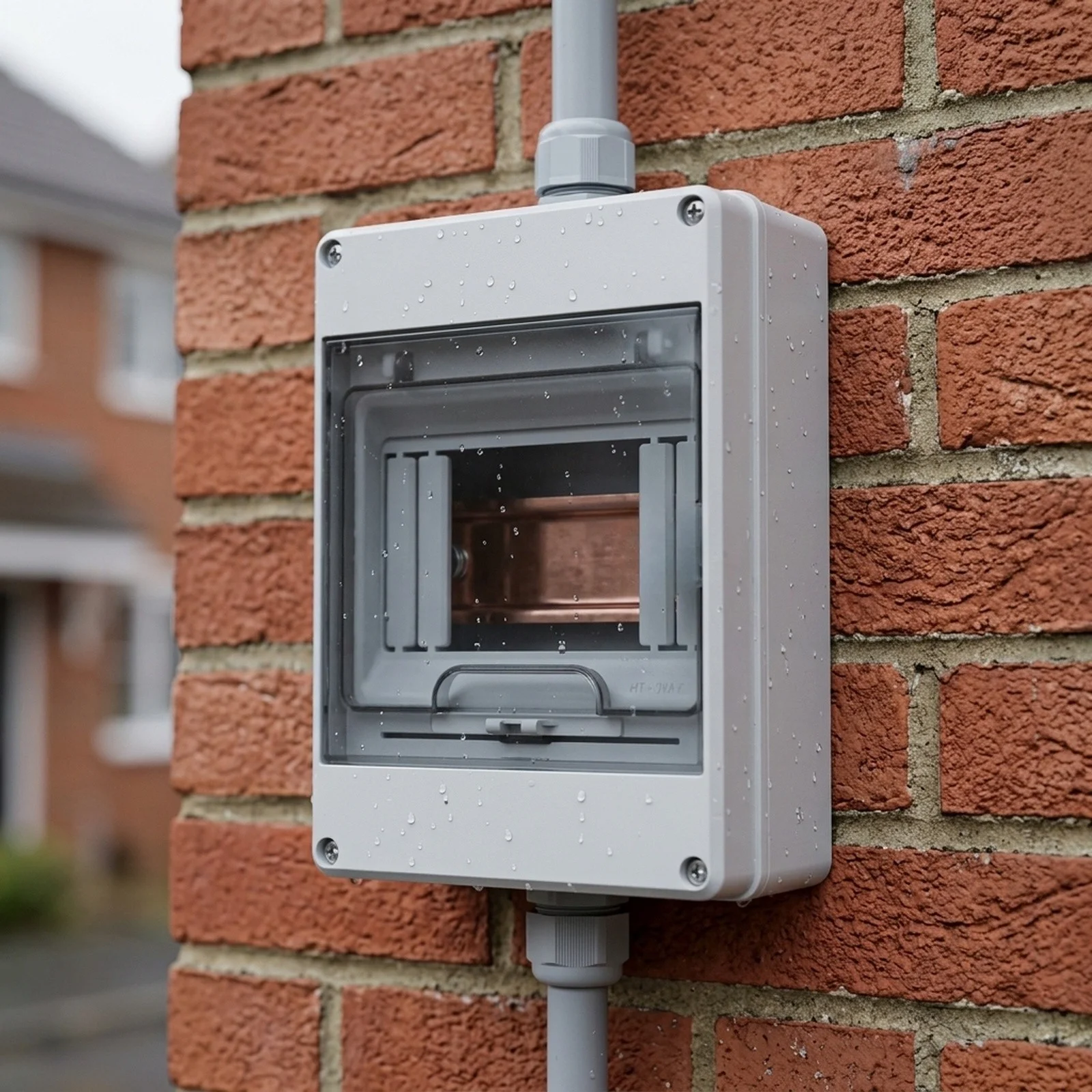 Accessories Fuse Box Grey 110x150x90 Mm Distribution Box Dustproof IP65 Waterproof 1 Row For 5 Modules  Accessories