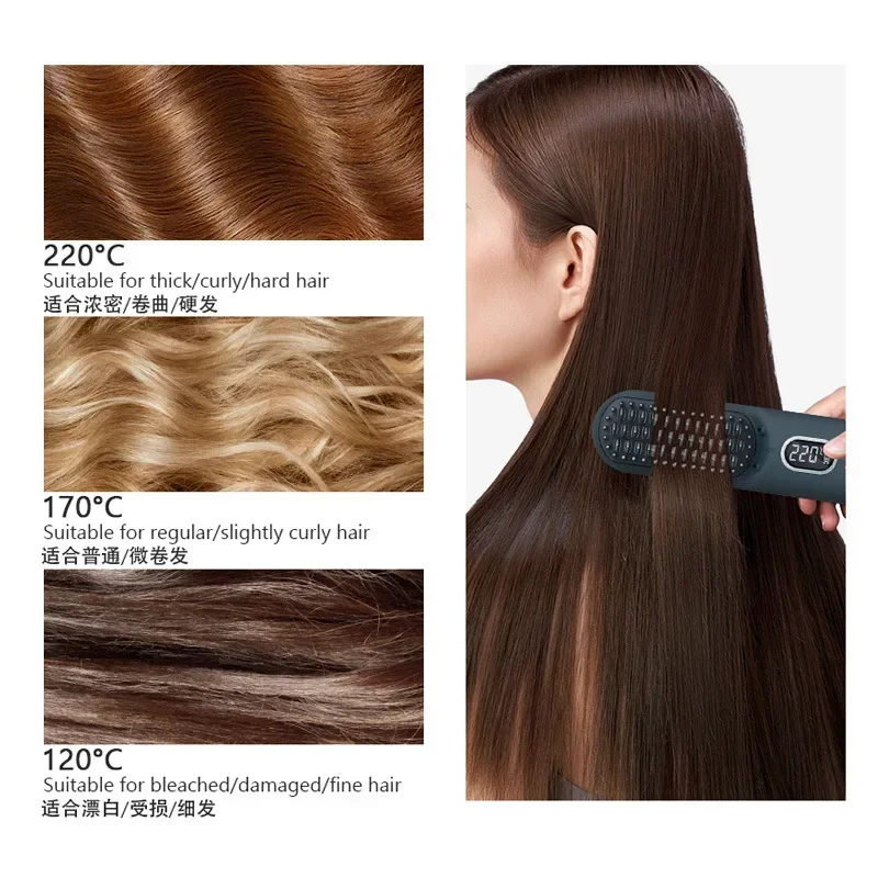 

High quality Hair Straightener Negative Ion Does Not Hurt Hair USB Charging Wireless Hair Straightener Styling