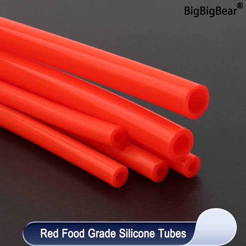 1/3/5/10M Silicone Tube Food Grade Rubber Hose Red Flexible Aquarium Air Irrigation Pipes Water Connector Garden Hoses