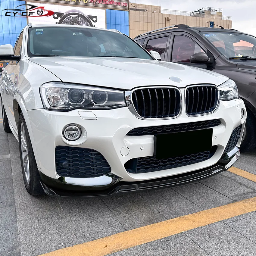 Car Front Bumper Lip for BMW X3 F25 X4 F26 LCI M Sport 2014-2017 Front Corner Kits Spoiler Diffuser Body Kits Accessories Tuning
