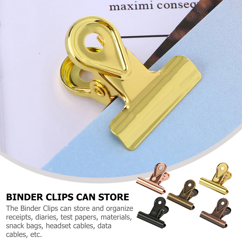 

5Pcs Small Paper Clamps Meticulously Made for Holding Papers Crafts Without Slipping Or Releasing Document Fixing Clips