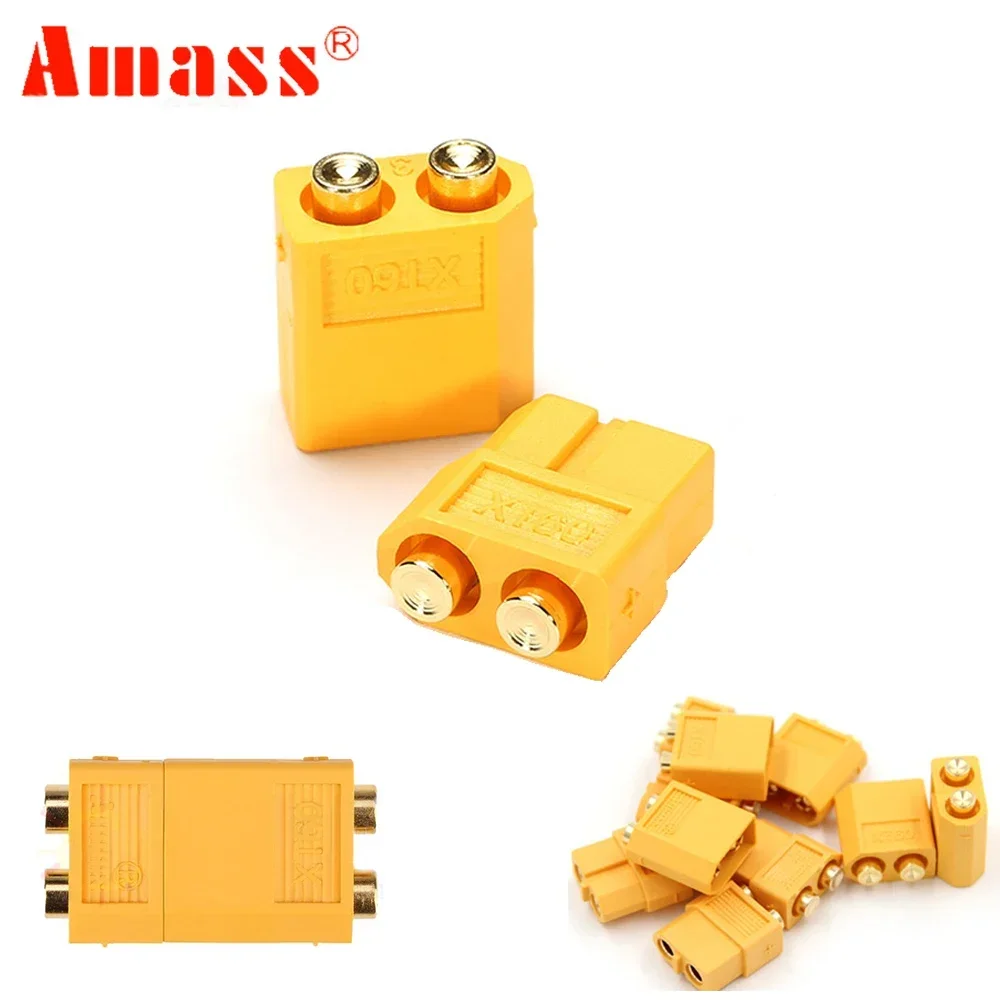 

10 pair/lot Amass XT60-P Plug Connector Male & Female PCB Dedicated for PCB Board For RC Models