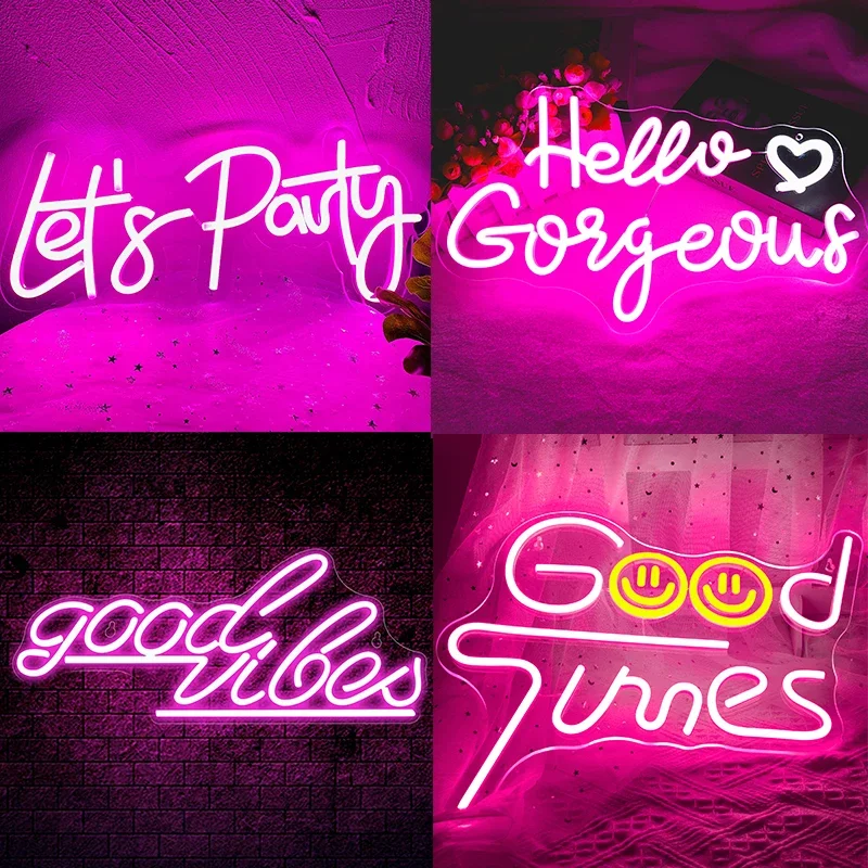 

Custom Neon Signs Acrylic Room Decorations Boys Girls Room Decor Decorative Neon Home Entrance Signs Wedding Birthday Party Bar
