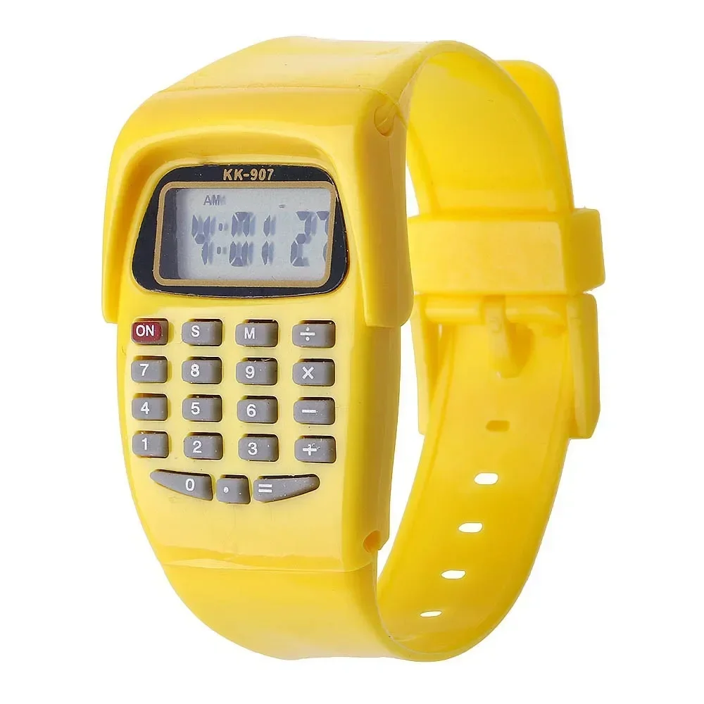 2 In 1 Fashion Digital Student Exam Special Calculator Watch Children Electronic Watch Time Calculator New Watch Mini Calculator