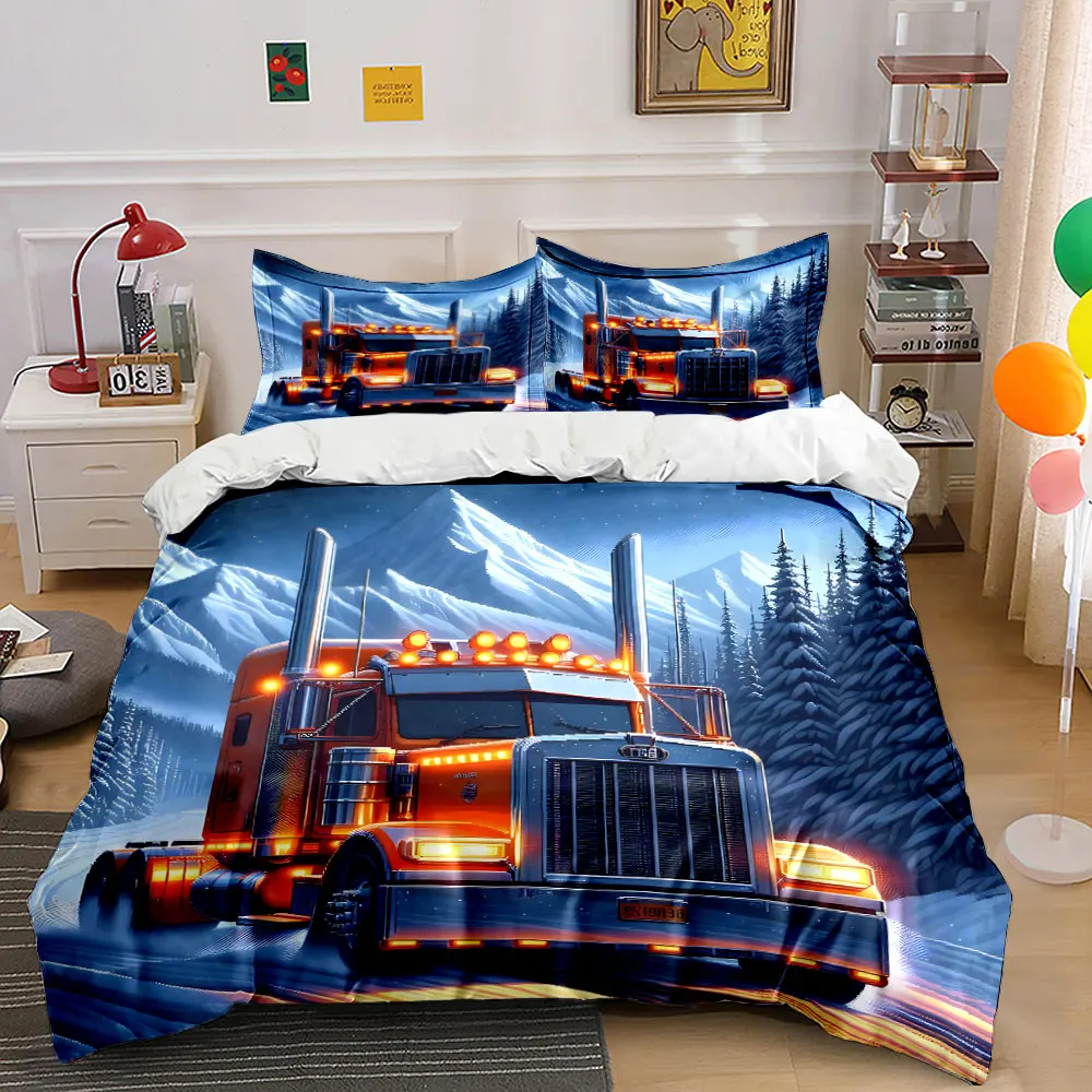 

Winter Trucking Gear Essentials Set Exquisite three-piece bedding set gift for kids and adults