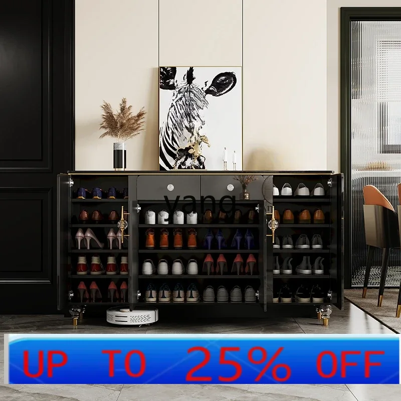 LHH  shoe cabinet light luxury high sense home door large capacity entrance entrance cabinet integrated partition