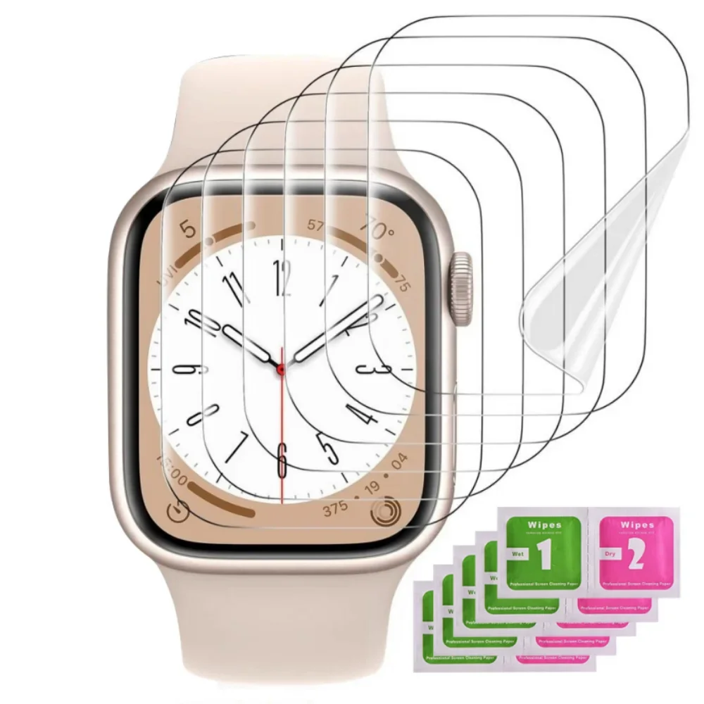 5PCS Pellicola idrogel per Apple Watch 5 6 SE 40MM 44MM 42MM 38MM Protezione schermo Apple Watch Ultra 49MM 7 8 9 41MM 45MM 10 42 46MM