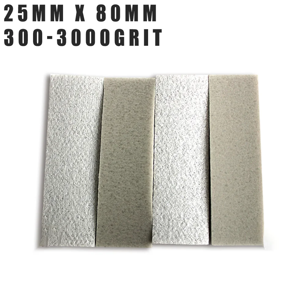 25*80Mm Ẩm Ướt Và Khô Bọt Biển Giấy Nhám Chất Mài Mòn Tự Dính 300-3000 Nhám Máy Tính Trường Hợp Đánh Bóng và Dụng Cụ Xay Móc Vòng
