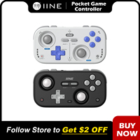 IINE Retro Pocket Game Controller /Compact & Portable Hall Joysticks + 1000Hz Recessed Joystick Designed Customizable Controls M