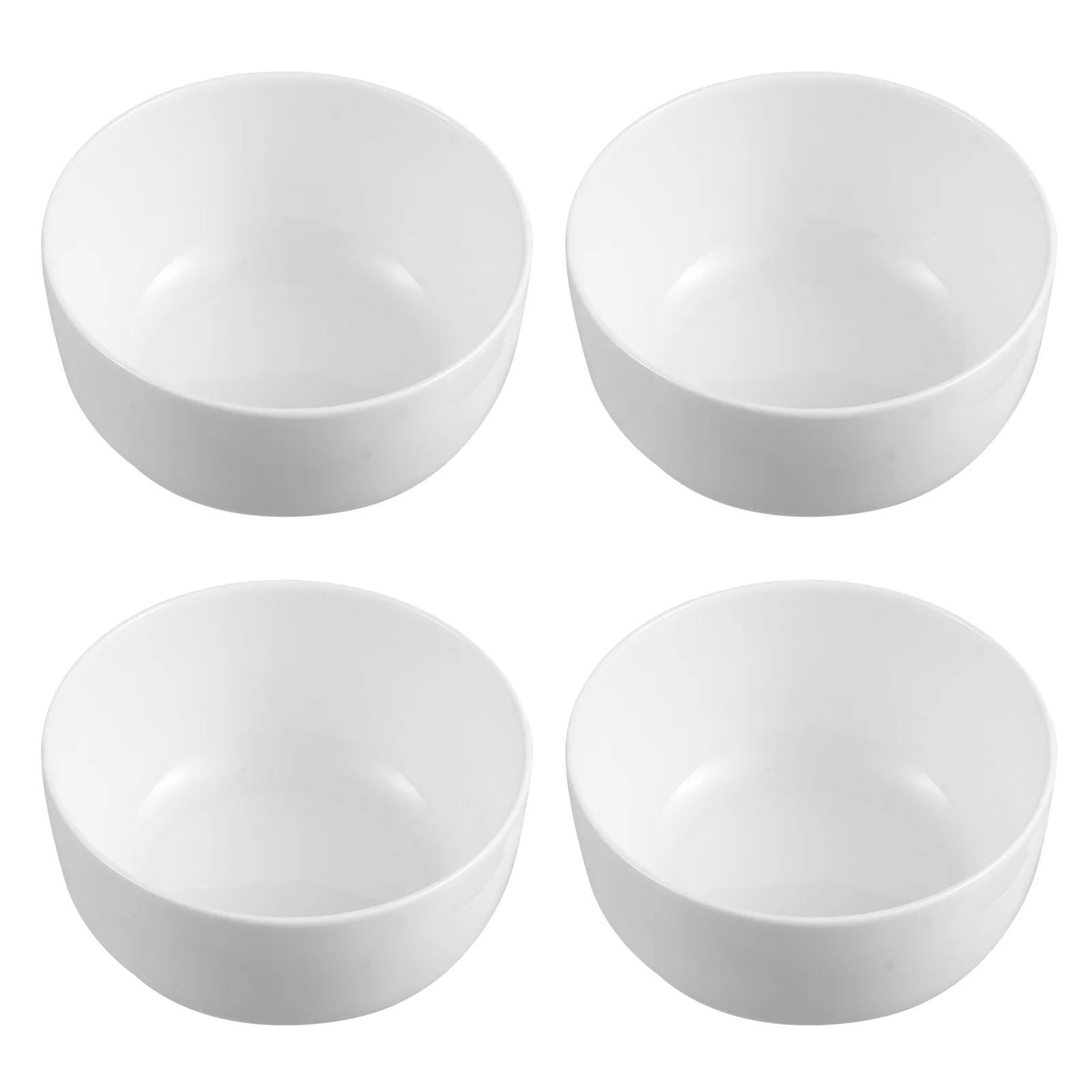 

4Pcs Ceramic Rice Noodle Bowls 4.5 Inch Smooth Surface Porcelain Soup Bowls Multipurpose Kitchen Containers Ceramic Rice Bowl