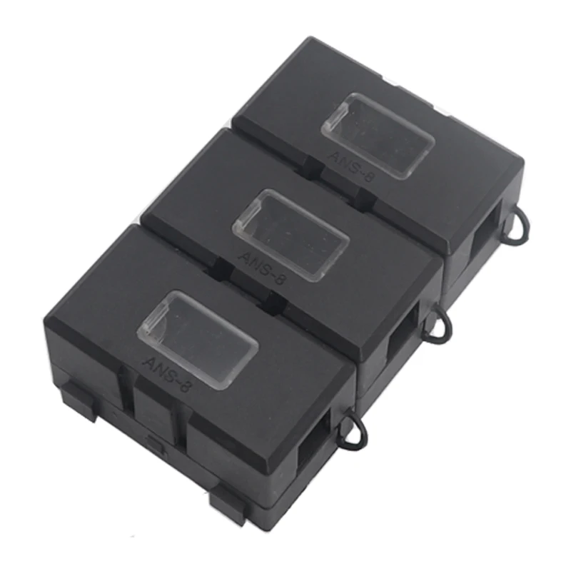 【3-1PCS】ANS Midi Fuse Holder Unbreakable Base Plastic Auto Replacement Parts for Car RV Forklift 50x25mm