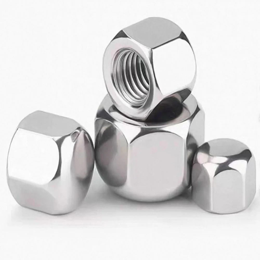 DIN917 304 Stainless Steel Hex Hexagon Short Low Thin Acorn Blind Cap Cover Nut M3 M4 M5 M6 M8 M10 M12 M14 M16 M20 1~10pcs