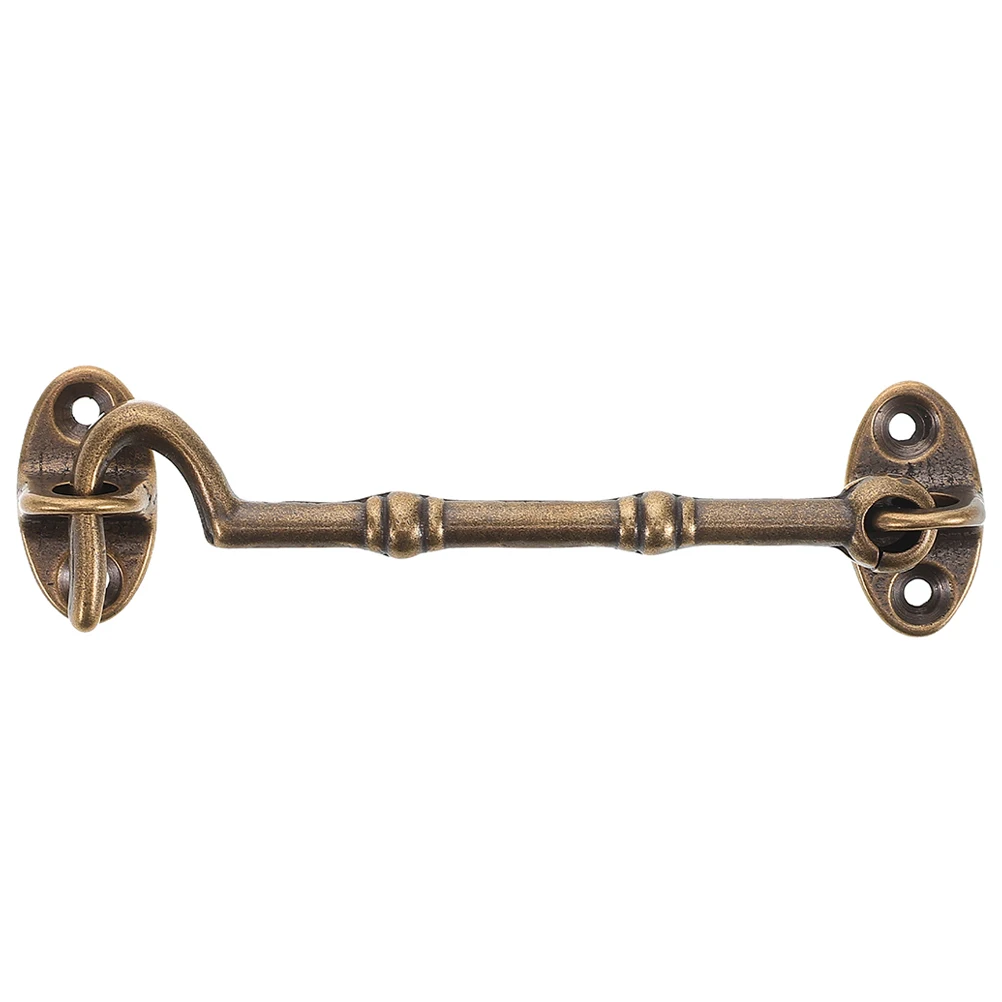 

Rotating Brass Latch Door Lock Cabinet Hardware Window Stoppers Hook Barn DoorLatch Mechanism