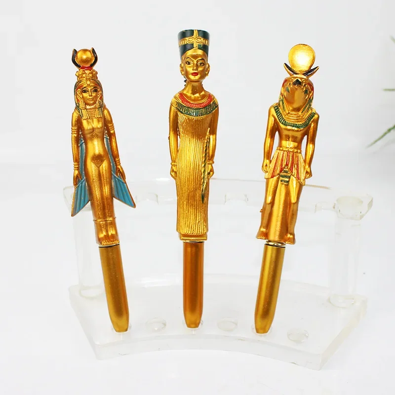 1Pcs Novelty Egyptian Characters Pharaohs Ballpoint Pen Blue Ink School Office Writing Supplies Gift Stationery