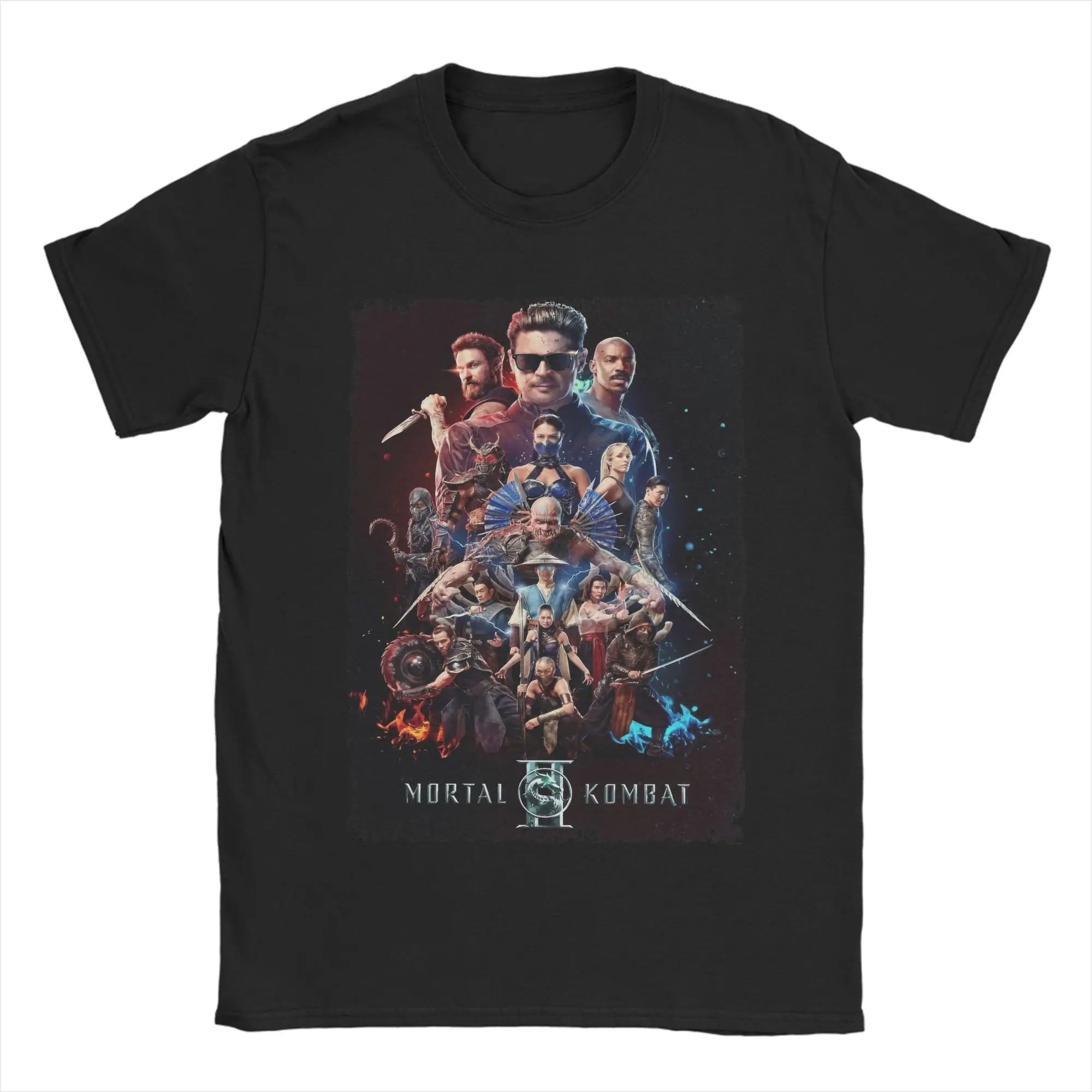 Men Women Mortal Kombat 2 MKII Game T Shirt  Cotton Clothing Fashion Short Sleeve Crewneck Tee Shirt Birthday Gift T-Shirts