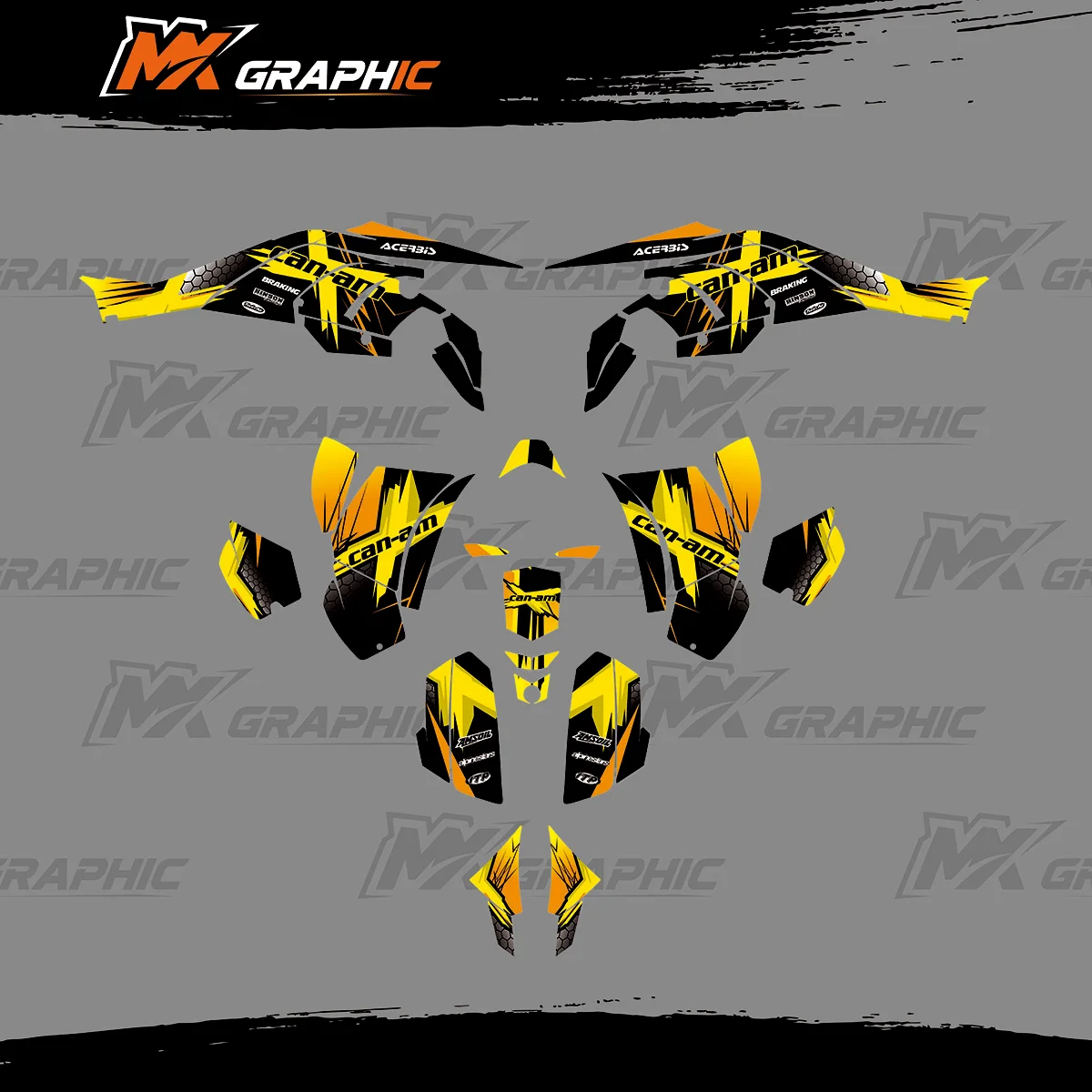 

Full Set Graphic Sticker Decals For Can Am Can-am DS450 DS 450 All Years