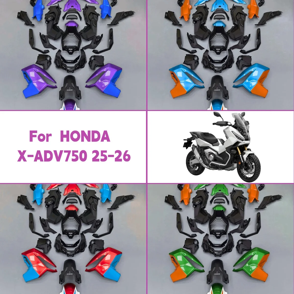 

For 2025 2026 Honda X-ADV750 Plastic Injection Molded Motorcycle Fairing Kit 25 26 X-ADV 750 Unique Design Fairings