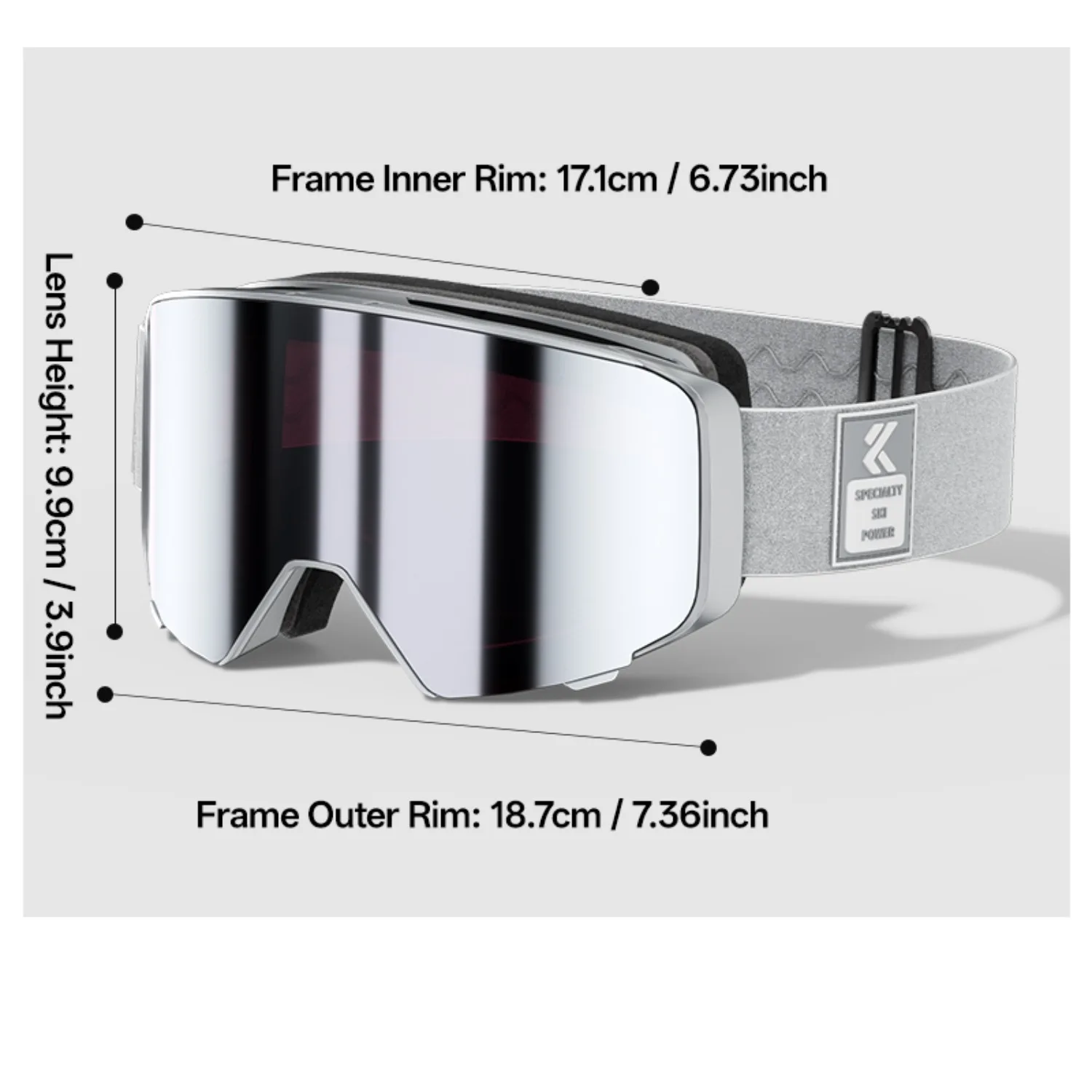 Kapvoe OTG Flip Ski Goggles Photochromic Snow Goggles Men