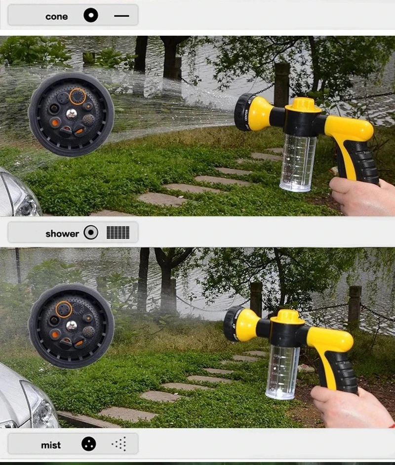 Multi-funktion hochdruck auto waschen wasser pistole schaum sprüher sprühflasche haushalt Wasser Pistole Tragbare Auto Waschmaschine Sprayer – Detail 8