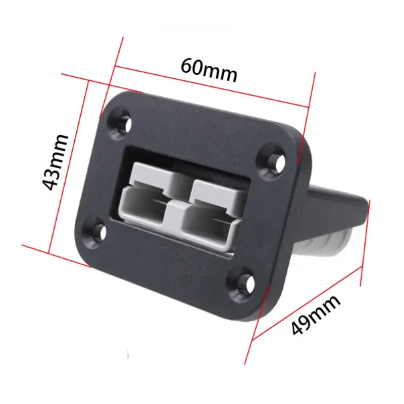 Charging Battery Connector 50A Flush Mount Anderson Plug Kit Mounting Bracket Panel Cover Accessories For Caravan Camper Boat