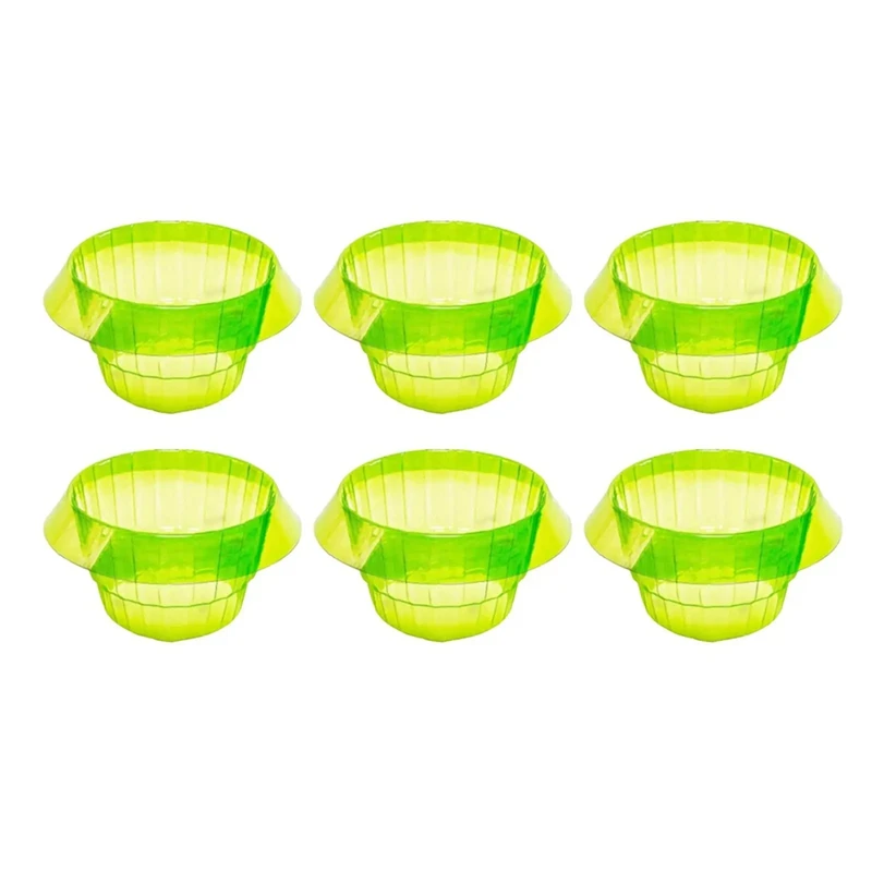 

6 Pieces Plants Snail Plant Protection Collars For Landscape Project Versatile,Vegetable Green Planter Flower Pot