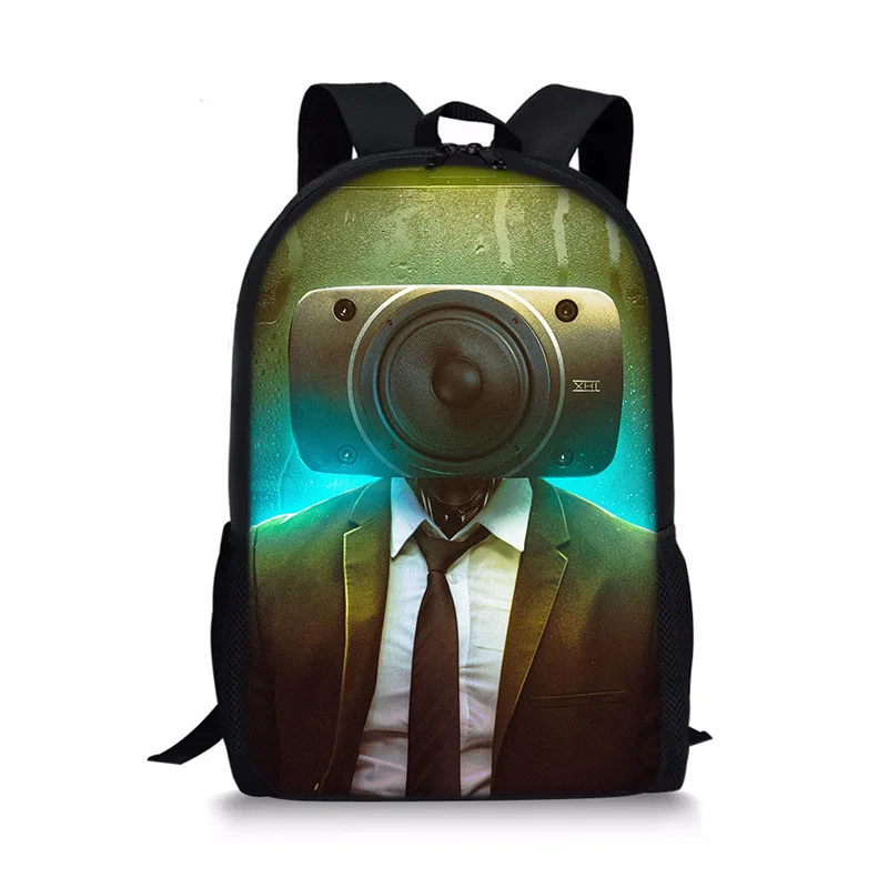 

Classic Peculiar skibidi Toilet Man Notebook Backpacks pupil School Bags 3D Print Oxford Waterproof Boys/Girls Laptop Backpacks