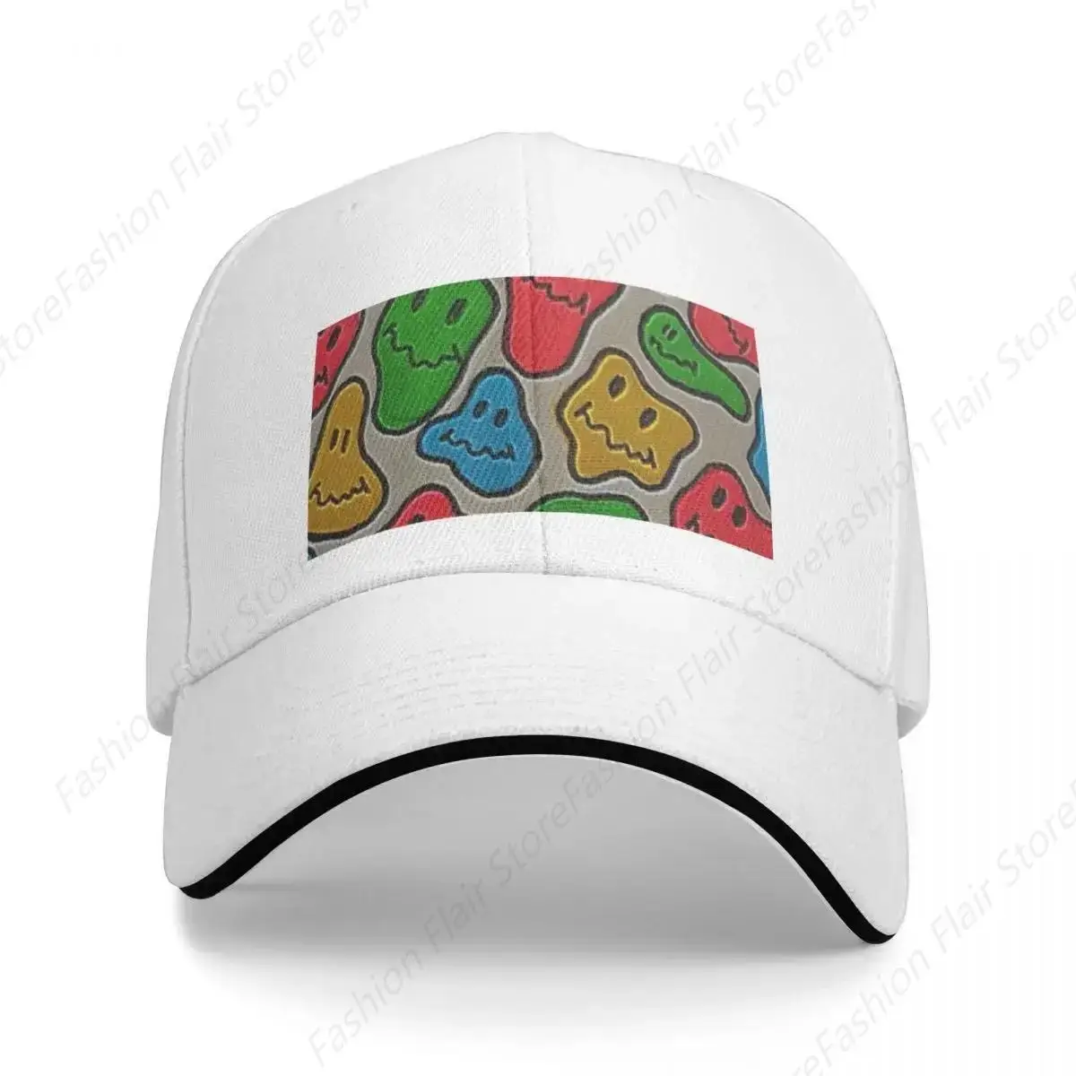 SMILE MELTED PATTERN Baseball Cap Luxury Hat Rugby Designer Man Women's