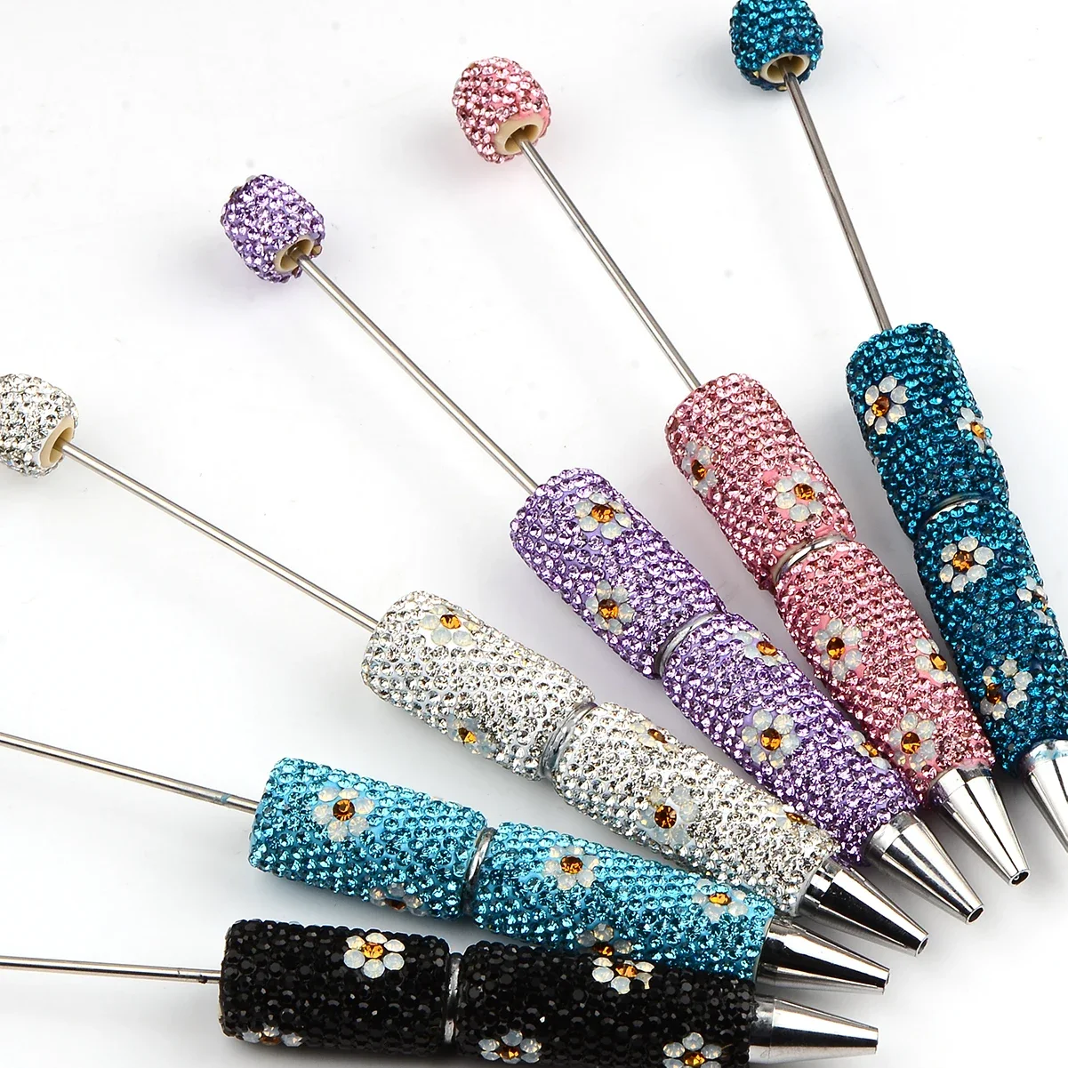 2/4pcs 16*150MM Jewelry Accessories/DIY Beaded Pen Parts/Hand Made Gift/Beadable Pen Findings/Rhinestone Pens