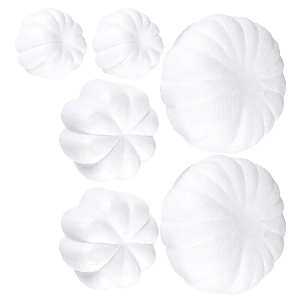 

6 Pcs Graffiti Pumpkin Set Decor Decorations Halloween Fake Foam DIY Child Fall