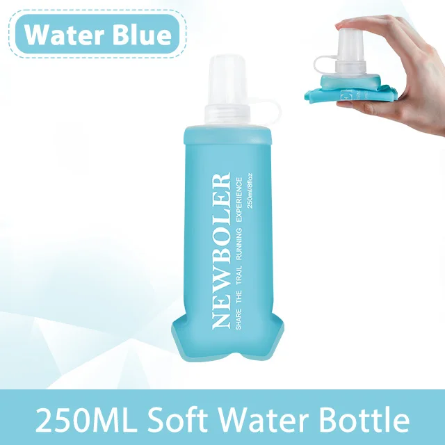 150/250/500ml TPU Faltbare Weiche Trinkflasche Sport-Wasserflasche Tragbare Trinkflasche für Laufen Wandern Radfahren Fitness Wasserbeutel