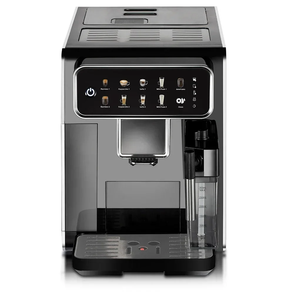 YYHC-Programmable Espresso Bean Milk To Cup Touch Screen Smart Fully Automatic Coffee Maker Machine With Built-In Beans Grinder