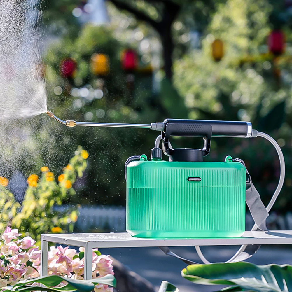 5L電動噴霧器、伸縮式ワンド付きガーデン灌漑園芸工具、農業用電動ナップサック噴霧器