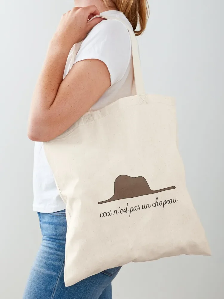 Ceci n’est pas un chapeau petit prince magritte Tote Bag Handbags Gift bag free delivery bags Canvas Tote Bag