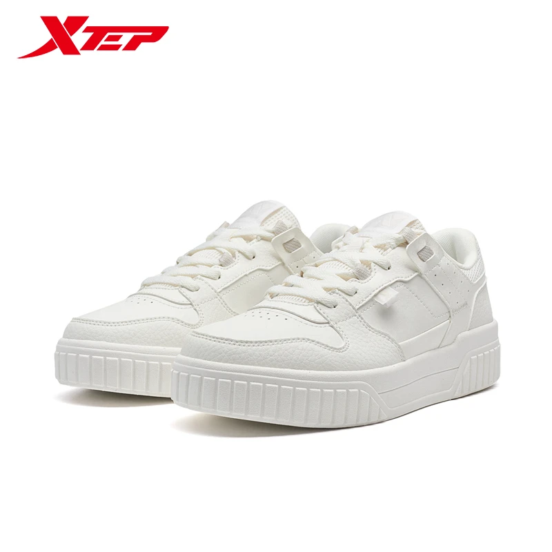 Xtep Skateboarding Shoes For Women 2024 Autumn Comfortable Skate Shoes Cushion Lightweight  Breathable Sneakers 876318310013