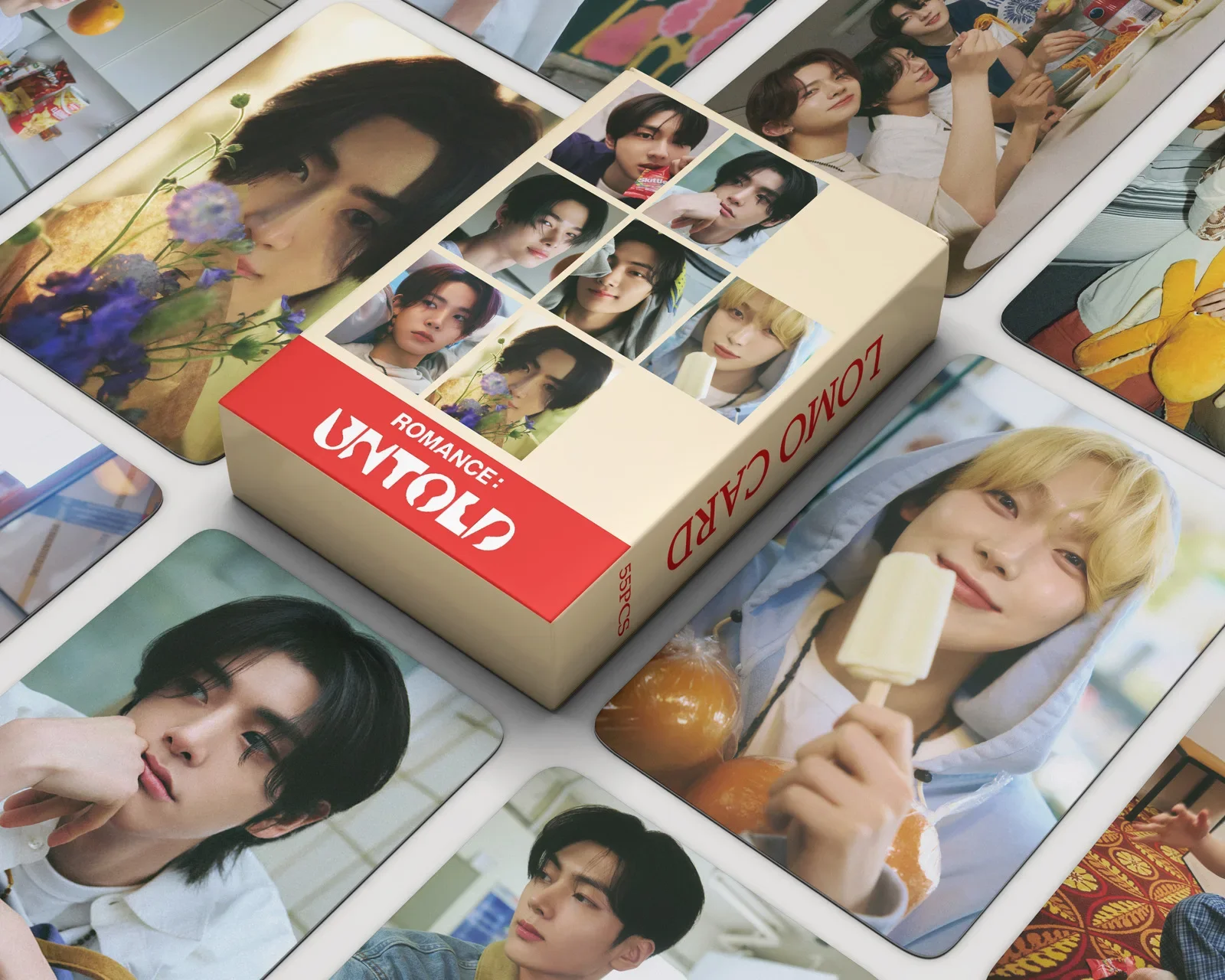 Imagem -02 - Lomo Cards of Idol Boy Group Novo Álbum Romance : Untold hd Print Card Jungwon Jake Sunghoon Fans Presentes 55 Pcs