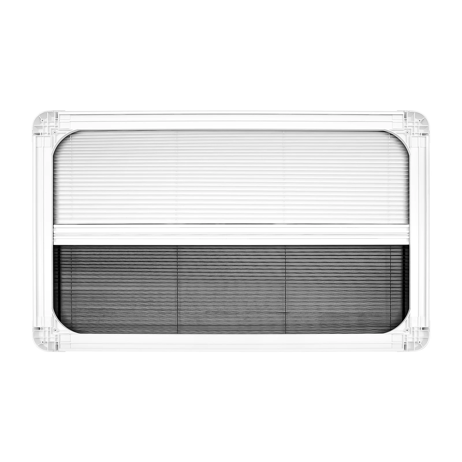 RV Exit Window, RV Push-Out Window, Ultra Thick Tempered Glass Camper Emergency Window, 36” W X 22” H Aluminum Alloy