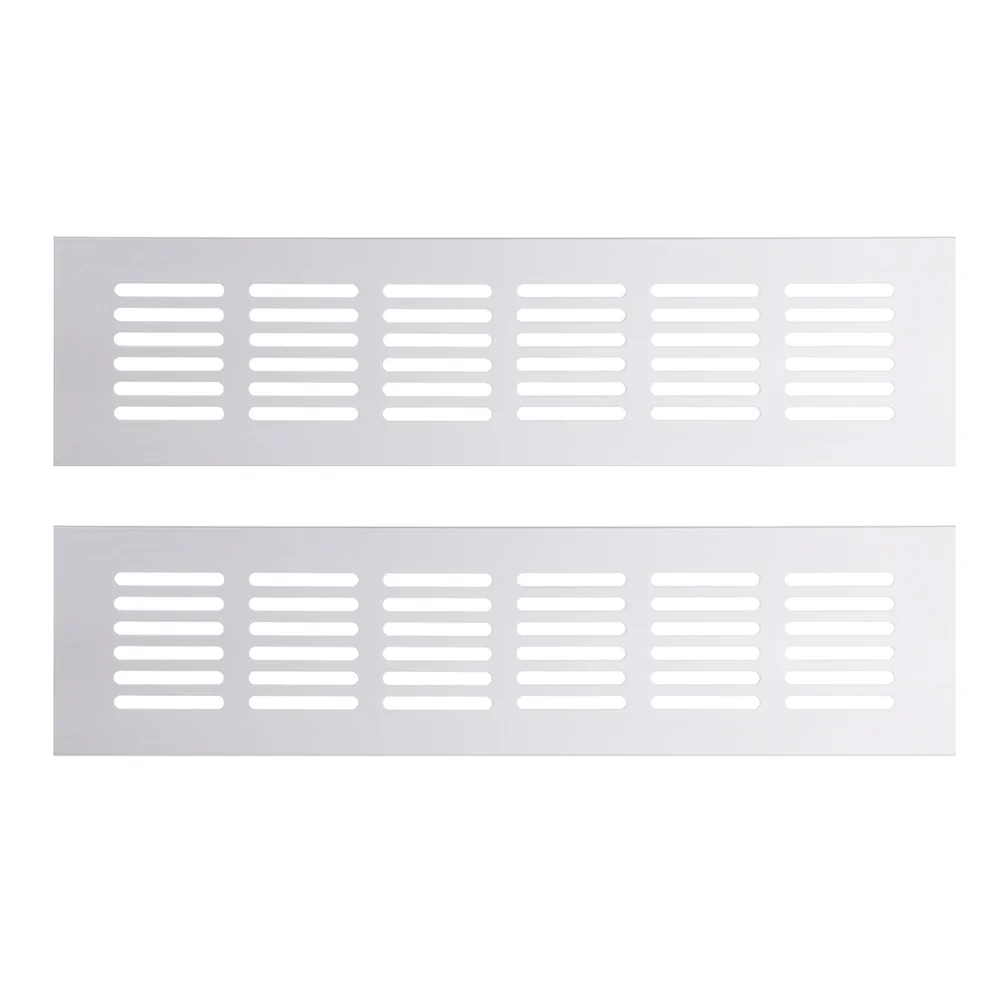 

2 Pcs Venetian Cabinet Vent Covers Air Wind Soffit Exhaust Blower Aluminum Alloy Kit