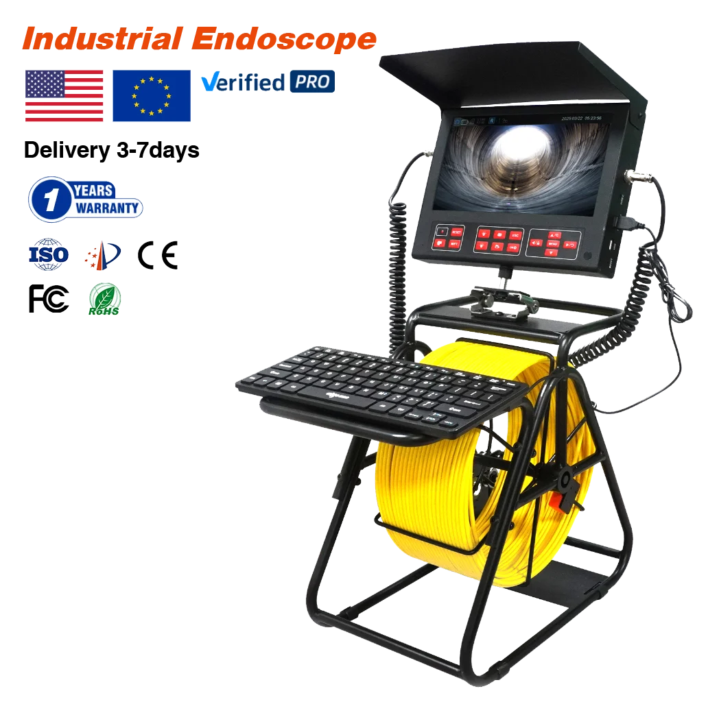 

Hs6188 Pipeline Camera Industrial Endoscope Sewer Video Camera Detector Sewage Pipeline Detection for Sewer Line Inspection