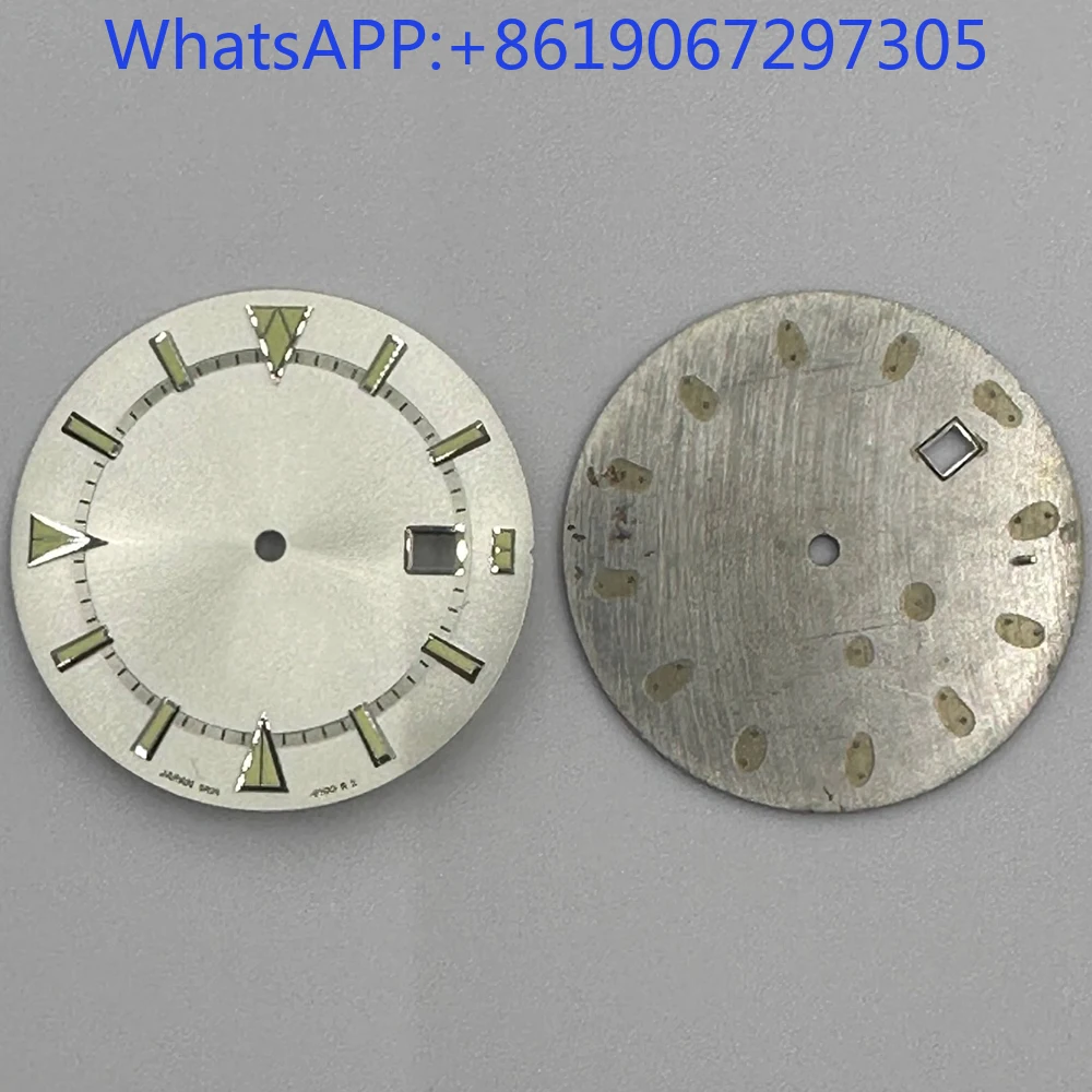 Triângulo clássico sunburst textura relógio dial adequado para 8285/nh35 movimento vintage criativo original mod parte nh35 caso