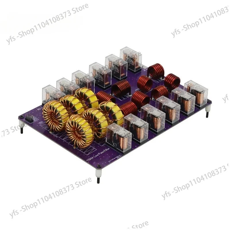 Low Pass Filter Board Shortwave HF 10 Band Low-pass Filter 1500W 50Ω 1.8-54MHZ Support SSB CW FM