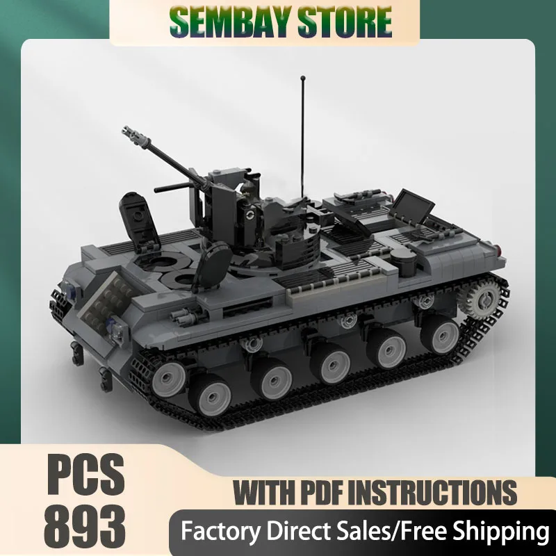 

Armored Car Model Moc Building Bricks Modular M42 Duster Tank Model Technology Blocks Christmas Toy Construction Holiday Gifts