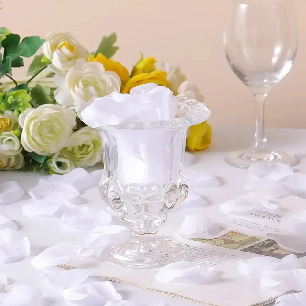 10000-100 Stück künstliche getrocknete Blumen, rot, weiß, goldfarben, Seide, künstliche gefälschte Rosenblätter, Blätter, Party, Geburtstag, Event, Hochzeit, Dekoration – Detail 14