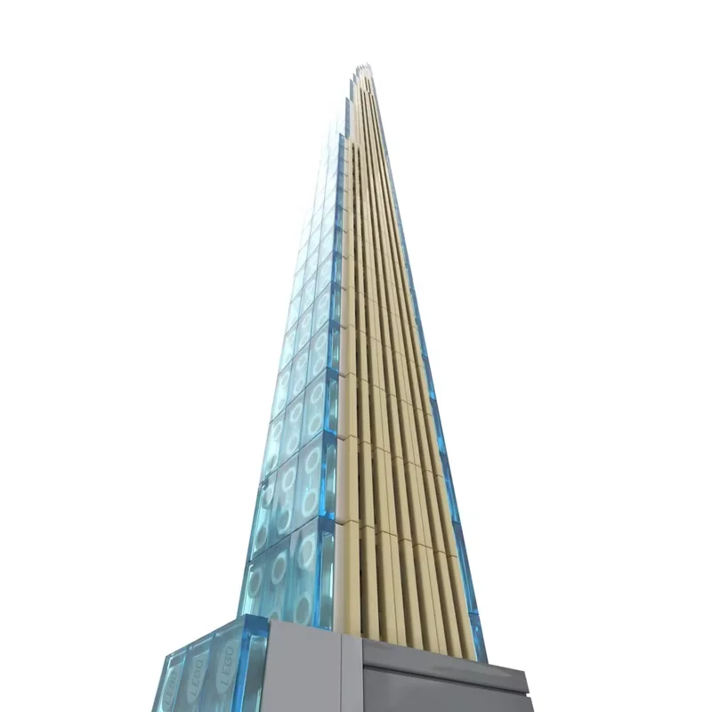 Wolkenkratzer Serie 111 West 57th Street Steinway-Baumodell im Maßstab 1:800, 634 Stück, kleine Partikel, MOC-Blöcke, Bausteine, Spielzeug