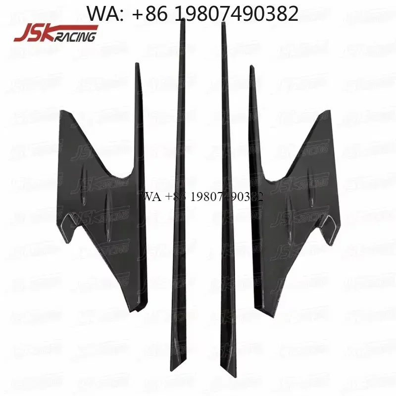 Wmwmnu For 2022 2023 296 GTB Dry Carbon Fiber Side Skirts Vent BFA Style Body Kit Accessories