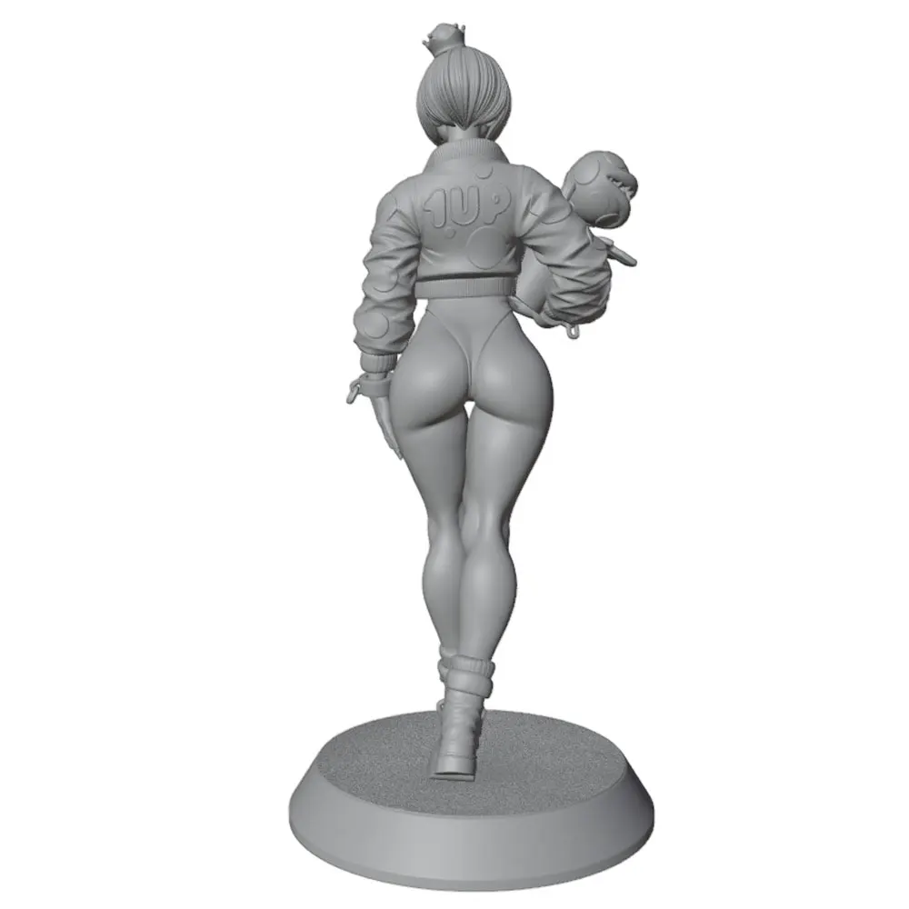 1/24/18/16/12  Attractive young girl resin model kit GK miniature 3D printed gray model doll DIY doll model Uncolored