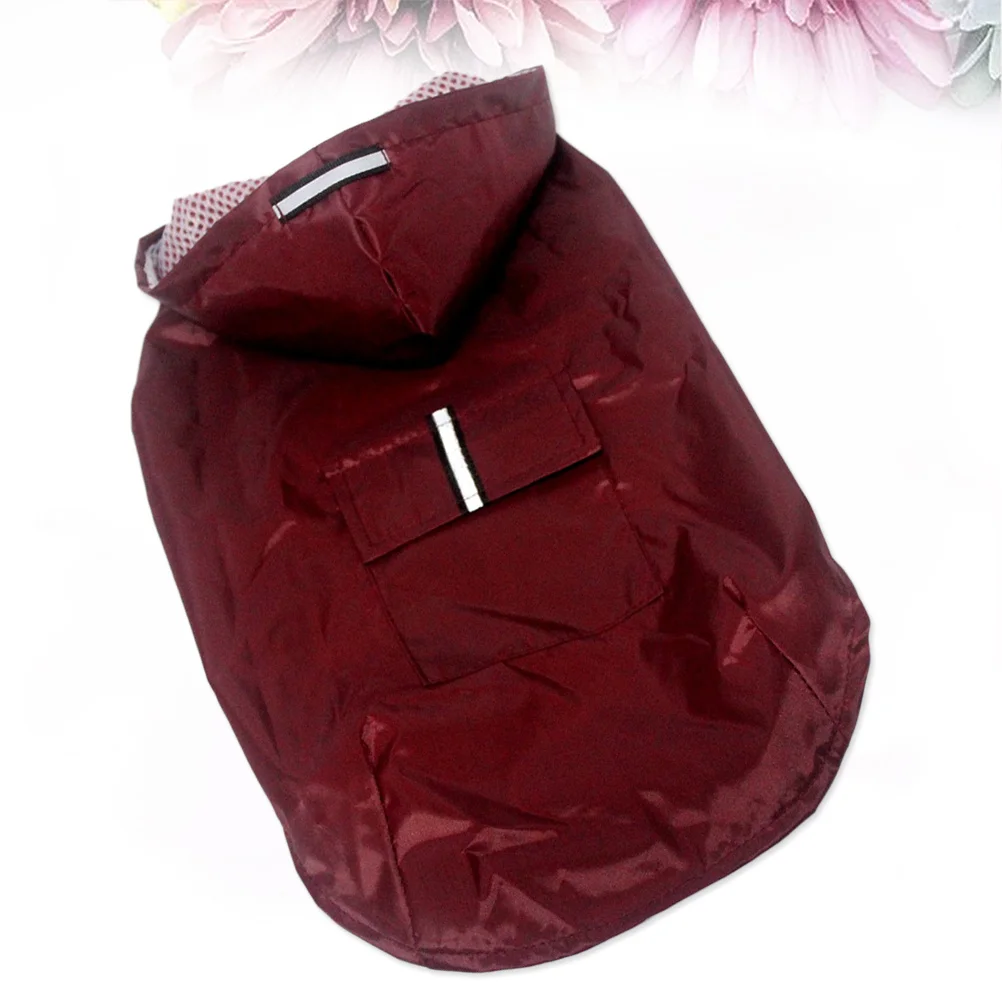 

Reflective Hooded Pet Dog Raincoat Red 3Xl Waterproof Lightweight Breathable Puppy Poncho Outdoor Rain Jacket Rain Jacket