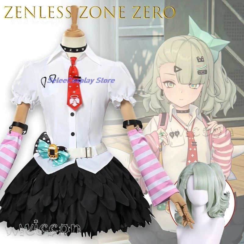 

Костюм на Хэллоуин Zenless Zone Zero Angels Of Delusion Chinatsu Remiel Косплей Костюм Идол Полный комплект Игра Карнавальный наряд для взрослых